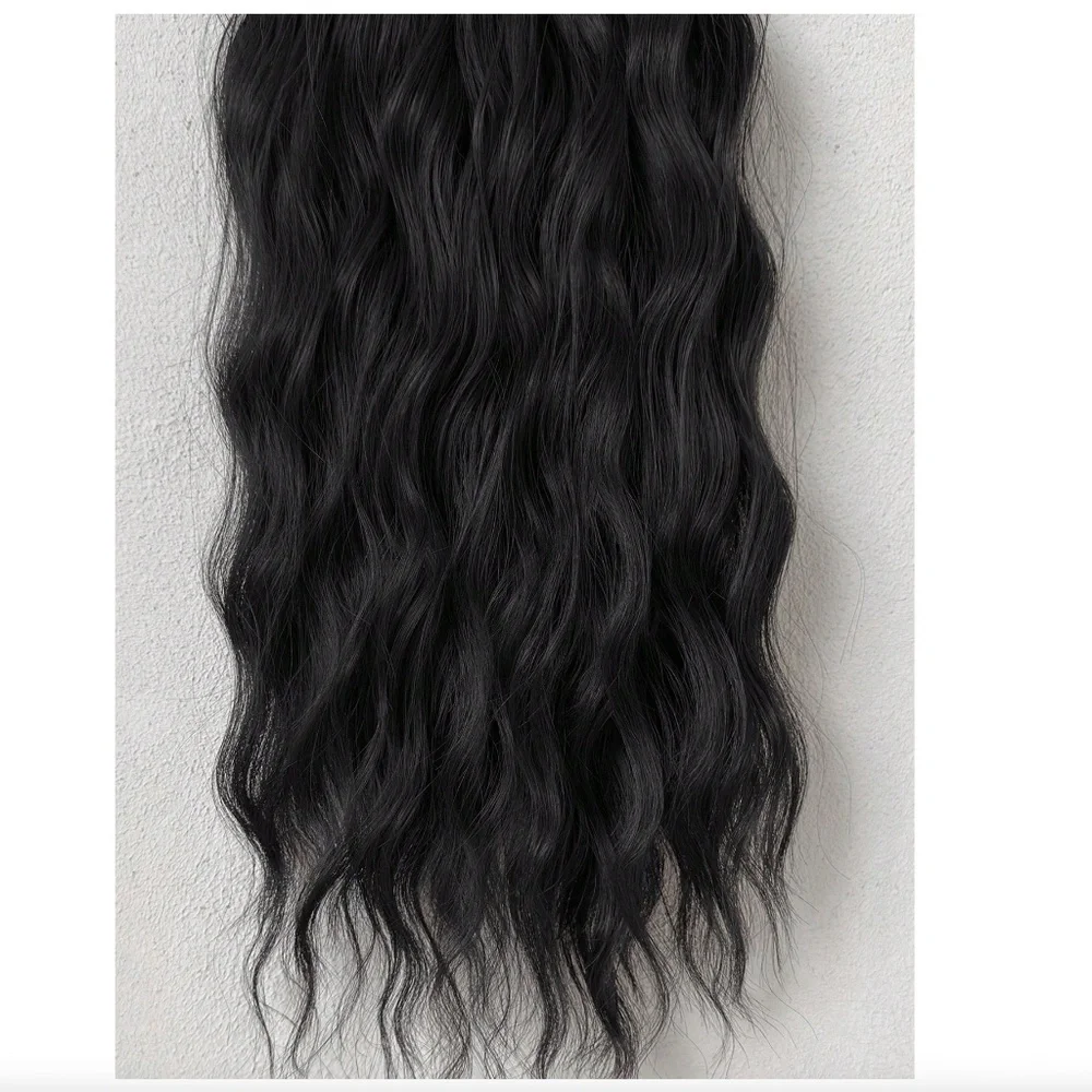 Long Black hair Extensions Clip ins Black hair - Picture 10 of 11